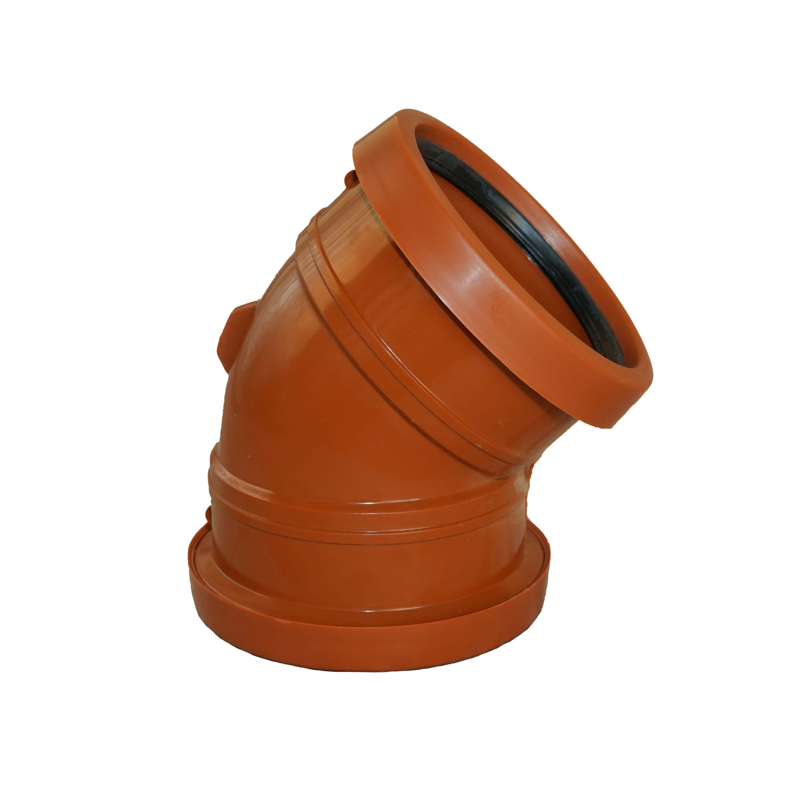 UPVC 45 Degree Elbow - Double Rubber (Orange)