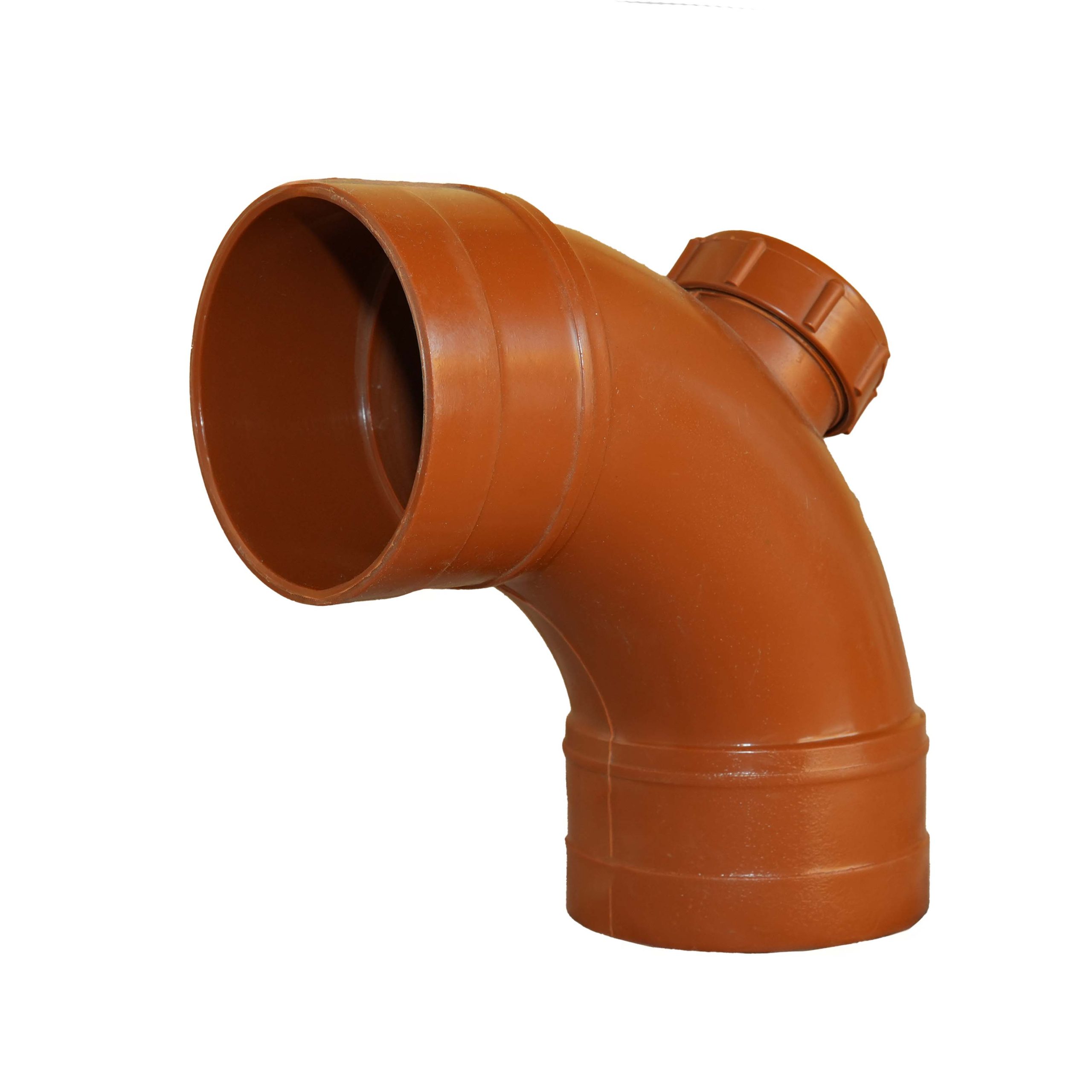 UPVC 90 Degree Elbow With Access - Solvent (Orange)