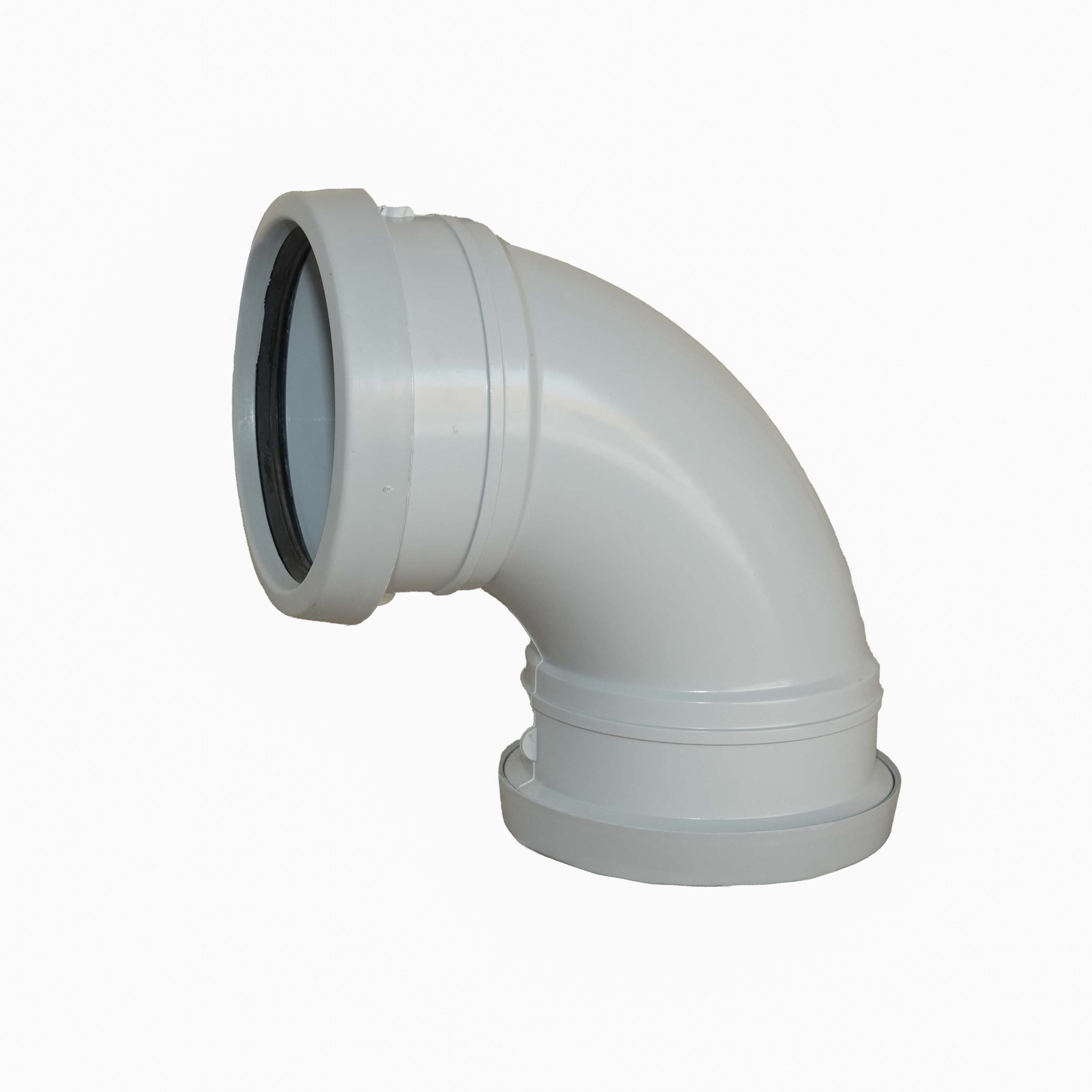 UPVC 90 Degree Elbow- Double Rubber ( Gray)