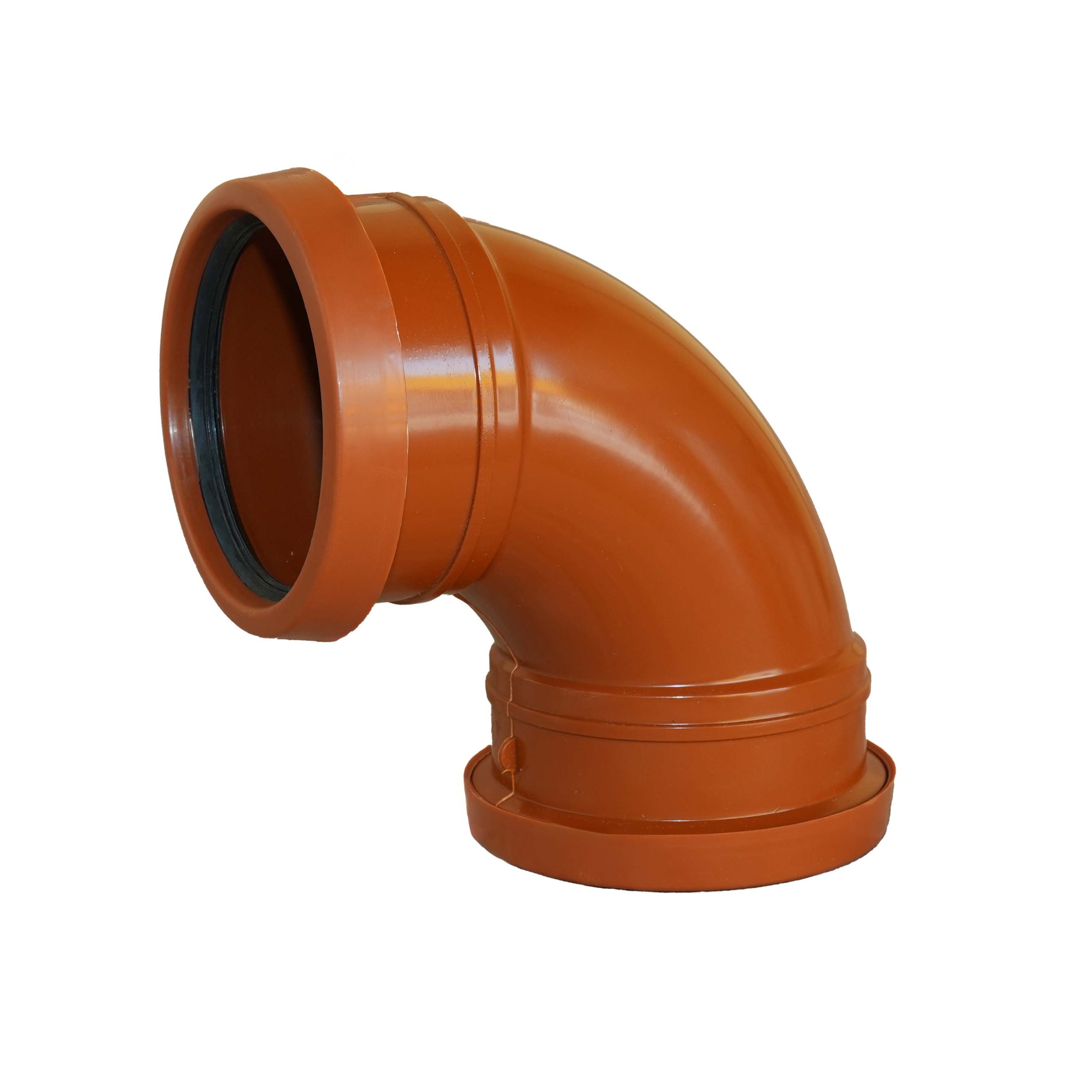 UPVC 90 Degree Elbow - Double Rubber (Orange)