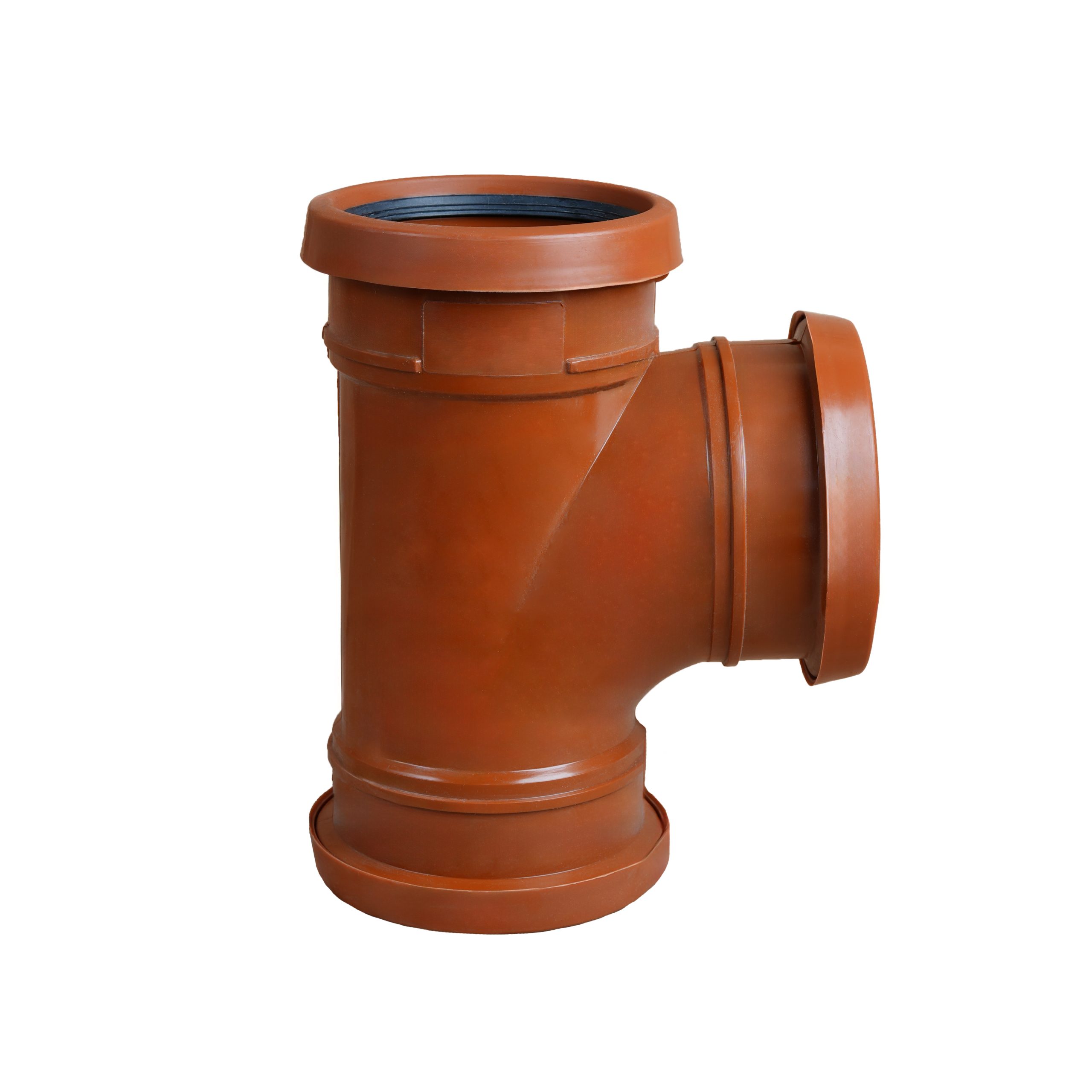 UPVC Tee - Triple Rubber (Orange)