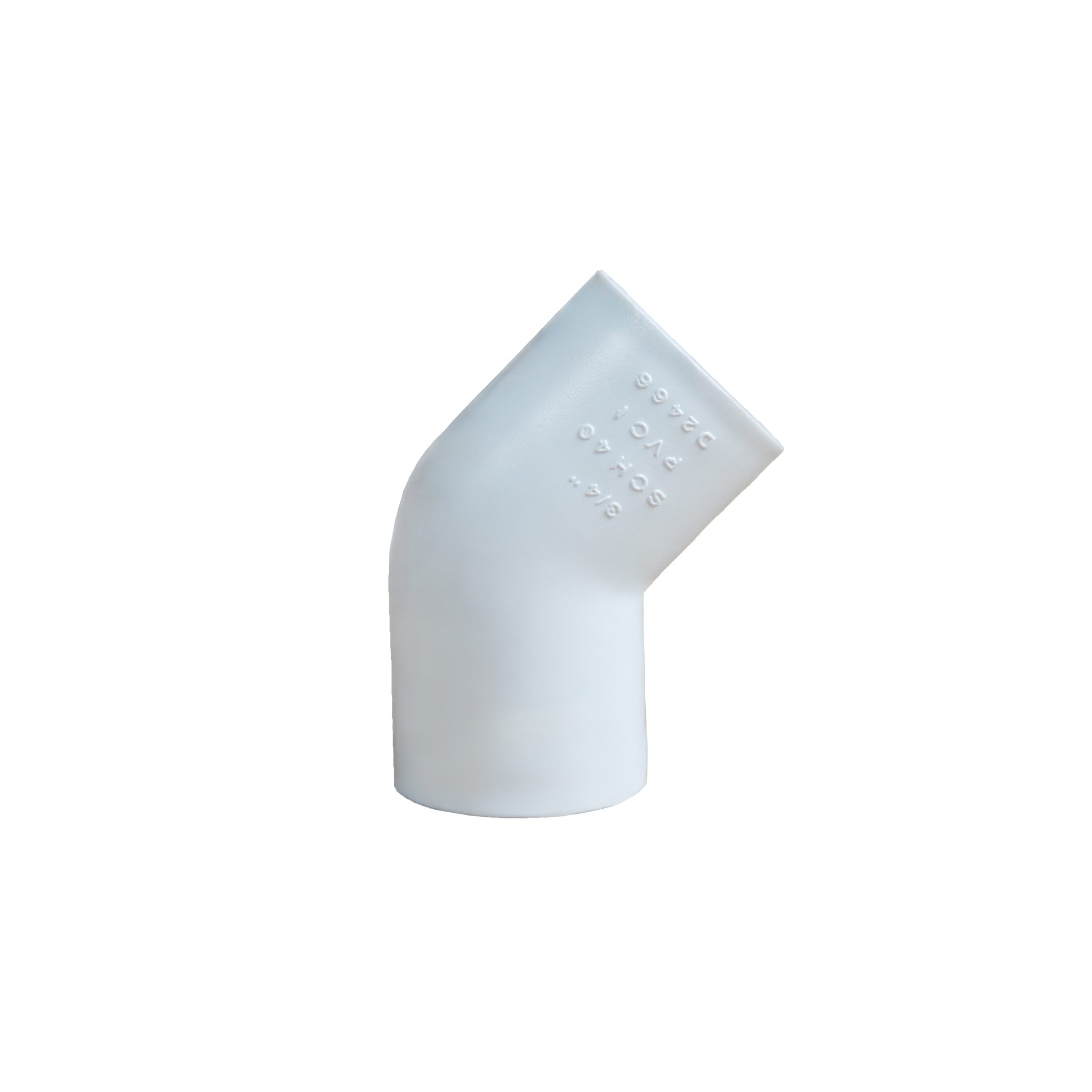 PVC A/C White Elbow 45 Degree (Solvent)